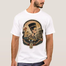 古代エジプトの女王ネフェルティティ ビンテージTシャツ |