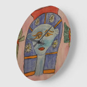 古代エジプトの女神の時計 ラージ壁時計 (傾斜)