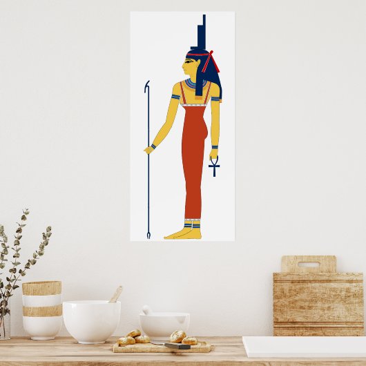 古代エジプトの女神イシス ポスター (キッチン)
