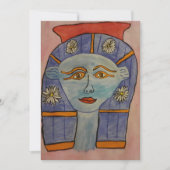 古代エジプトの女神グリーティングカード サンキューカード (正面)