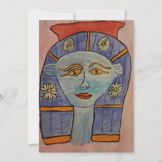 古代エジプトの女神グリーティングカード サンキューカード (正面)