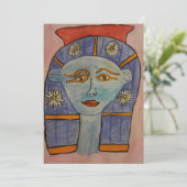 古代エジプトの女神グリーティングカード サンキューカード (スタンド正面)