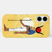 古代エジプトの女神ハトホル Case-Mate iPhoneケース (裏面 (横))