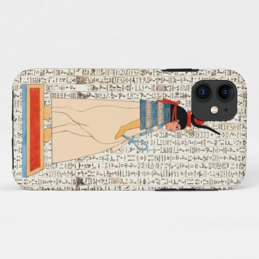 古代エジプトの女神ヒエログリフィクスデザイン Case-Mate iPhoneケース (裏面(横))