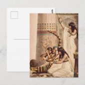 古代エジプトの寺院ミュージシャン ポストカード (正面/裏面)