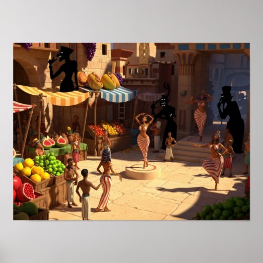 古代エジプトの市場日 ポスター (正面)