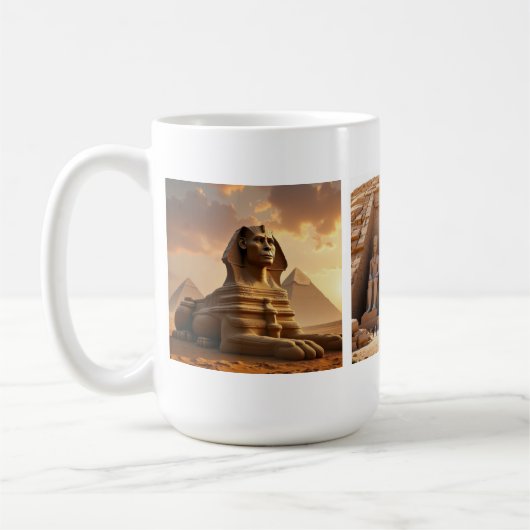 古代エジプトの情景 コーヒーマグカップ (左)