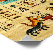 古代エジプトの愛猫ミュープリント ポスター (角)