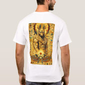 古代エジプトの戦士 - アヌビスの守護者と聖なる力 Tシャツ (裏面)