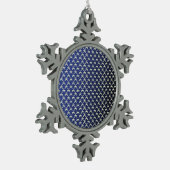 古代エジプトの星 スノーフレークピューターオーナメント (左)