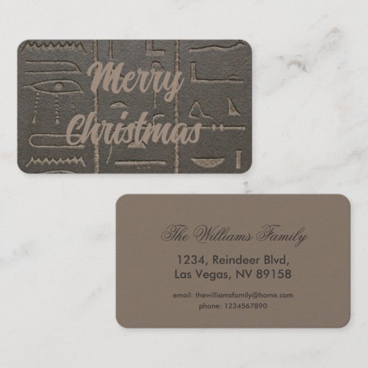 古代エジプトの書シンボル 名刺 (正面/裏面)