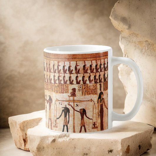 古代エジプトの死の裁判の女神マアト コーヒーマグカップ