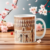 古代エジプトの死の裁判の女神マアト コーヒーマグカップ