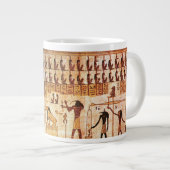 古代エジプトの死の裁判を司るマアトの女神 ジャンボコーヒーマグカップ (正面右)