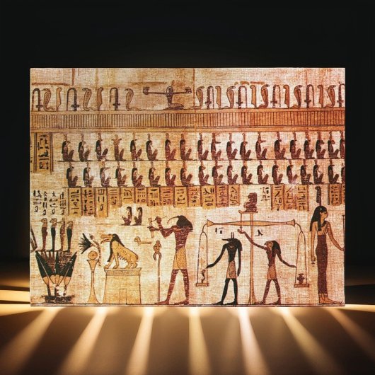 古代エジプトの死の裁判を司るマートの女神 ポストカード