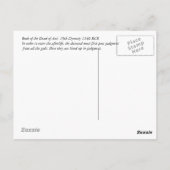 古代エジプトの死判決書 ポストカード (裏面)