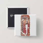 古代エジプトの死者の本 – ホルス 缶バッジ (正面&裏面)