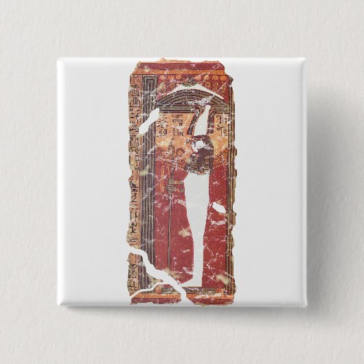 古代エジプトの死者の本 – ホルス 缶バッジ (正面)