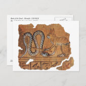 古代エジプトの死者ラ&アポフィスの本 ポストカード (正面/裏面)