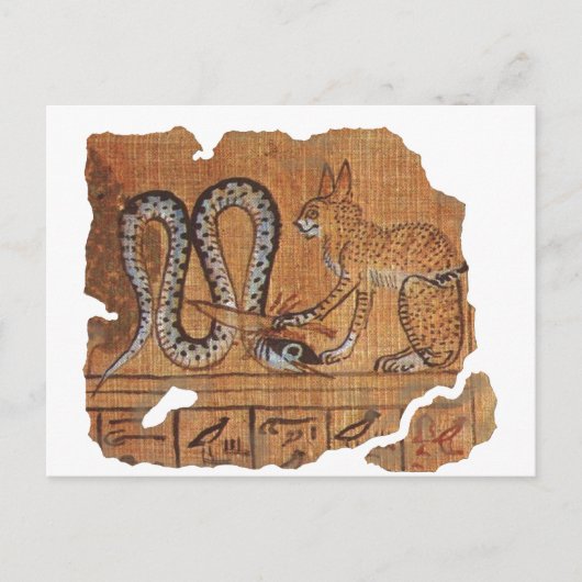 古代エジプトの死者ラ&アポフィスの本 ポストカード (正面)