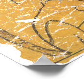 古代エジプトの猫とスカラブ ポスター (角)