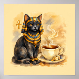 古代エジプトの猫バステト神話ポスター ポスター