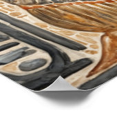 古代エジプトの王たち、ハトシェプスト寺院 ポスター (角)