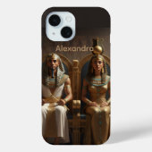 古代エジプトの王族 国王と王妃 Case-Mate iPhoneケース (裏面)