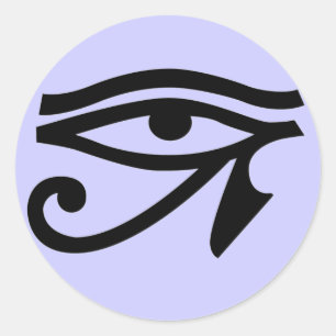 古代エジプトの目のホルス記号シール ラウンドシール