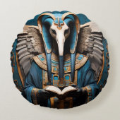 古代エジプトの知恵の神、トト書ス。 ラウンドクッション (正面)