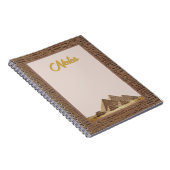 古代エジプトの砂岩のフェイク象形文字 ノートブック (右側)