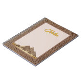 古代エジプトの砂岩のフェイク象形文字 ノートブック (左側)