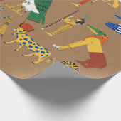 古代エジプトの神々女神の漫画クリップアート ラッピングペーパー (角)