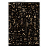 古代エジプトの神およびヒエログリフ (正面)