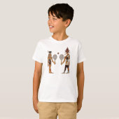 古代エジプトの神のテニスのおもしろいなティー Tシャツ (正面フル)