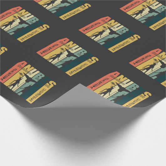 古代エジプトの神のAnubisの休暇神のMythos ラッピングペーパー (角)