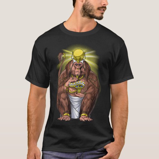 古代エジプトの神アアニ Tシャツ (正面)