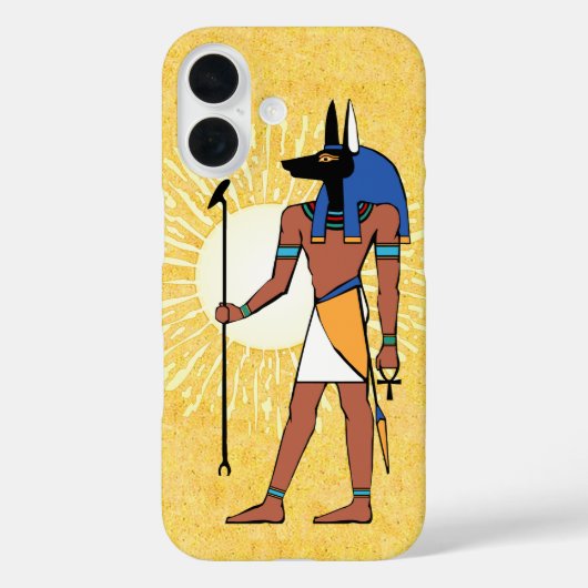 古代エジプトの神アヌビス Case-Mate iPhoneケース (裏面)