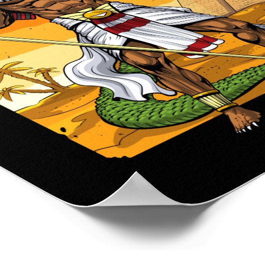 古代エジプトの神ソベク ポスター (角)