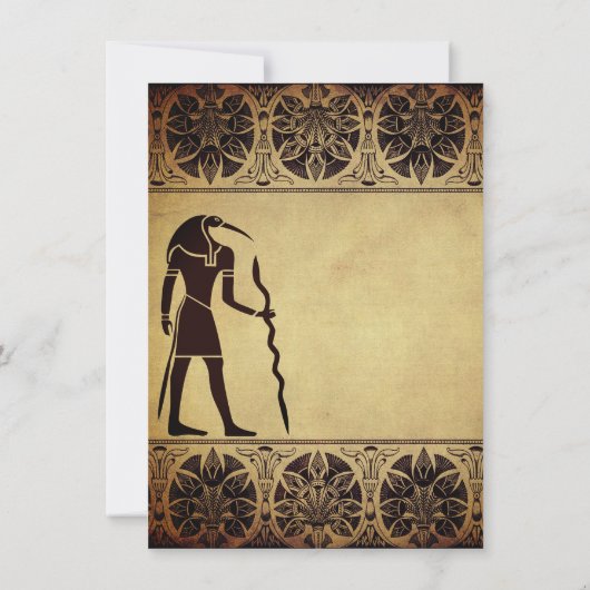 古代エジプトの神トースゴールデン結婚ズ セーブザデート (裏面)