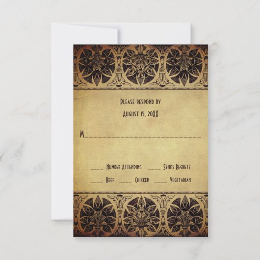 古代エジプトの神トースゴールデン結婚ズ 出欠カード (裏面)