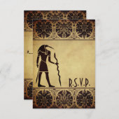 古代エジプトの神トースゴールデン結婚ズ 出欠カード (正面/裏面)