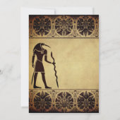 古代エジプトの神トースゴールデン結婚ズ 招待状 (裏面)