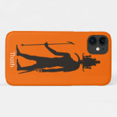 古代エジプトの神トースシルエット Case-Mate iPhoneケース (裏面(横))