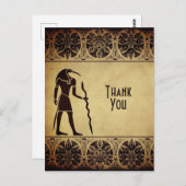 古代エジプトの神トートゴールデンサンキュー ポストカード (正面/裏面)