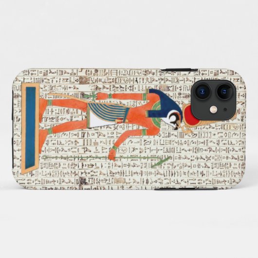 古代エジプトの神ホルスヒエログリフィクスデザイン Case-Mate iPhoneケース (裏面(横))