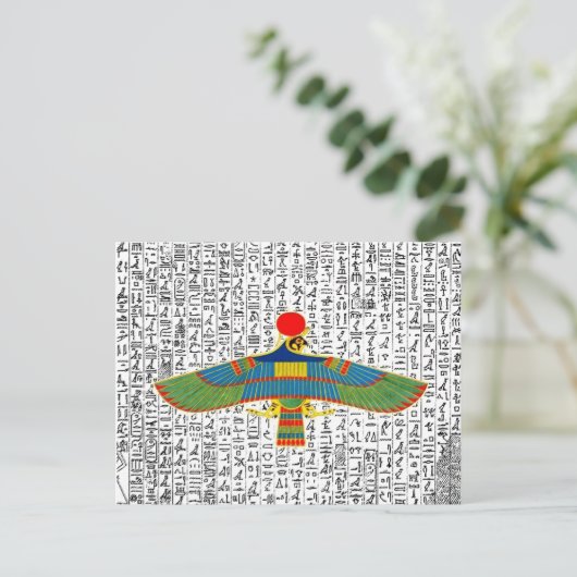 古代エジプトの神ホルス・ハーク ポストカード (スタンド正面)