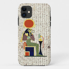 古代エジプトの神ホルス - ヒエログリフ デザイン iPhone 11 ケース