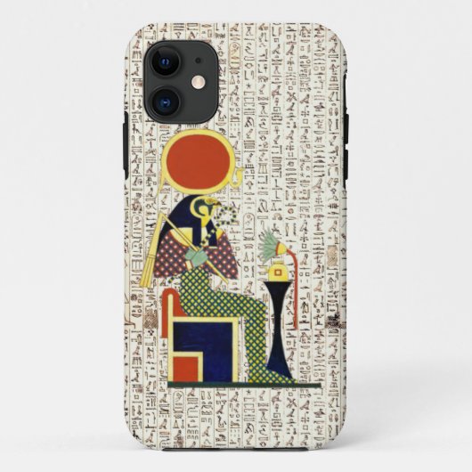 古代エジプトの神ホルス - ヒエログリフ デザイン Case-Mate iPhoneケース (裏面)