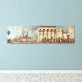 古代エジプトの神殿の壁画 – 歴史文明 キャンバスプリント (インサイチュ (ウッドフロア))